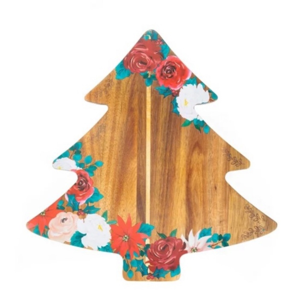 Flash Sale! 🌺 New Pioneer Woman Acacia Christmas Tree Charcuterie Cutting Board - Picture 3 of 8